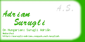 adrian surugli business card